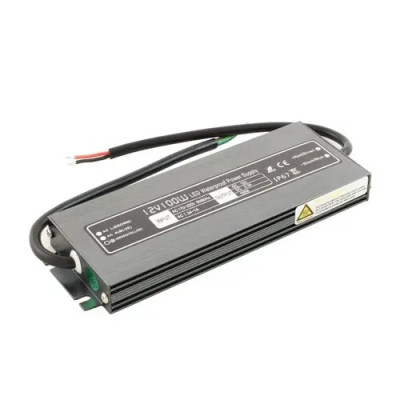 Трансформатор герметичний (Professional), 12v 100W 12.5А (178х62х17 мм)