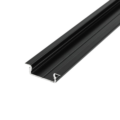 Профіль LED врізний чорний, L-2000 мм, 7х16 мм, BIOM