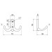 Gamet Крючок WR42-G0035 бронза