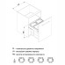 Відро-контейнер SEGREGO-500 срібло H = 425 (2х20л) L-480 (482), Rejs