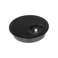 Заглушка электропроводки Luna d=60 чёрный GIFF
