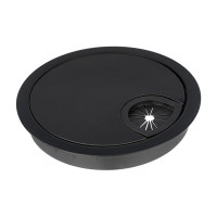 Заглушка электропроводки Luna d=80 чёрный GIFF