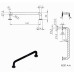 Ручка скоба Ozkardesler 160mm ILGAZ Матове золото