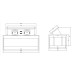 Встраиваемая розетка прямоугольная Белая (2 розетки, 2xUSB 2.1A 5V) Schuko, Rejs