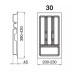 Пенал для посуды UNI металлик 300 (230х430х45) Rejs