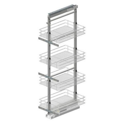 Стеллаж MAXIMA CLASSIC Cargo-30 midi 4 уровней (1200-1400) хром Rejs (без направл.)