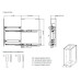 Карго-15 VARIANT MULTI пр. хром/графит, направляющая BLUM L-450 мм(NEW) Rejs