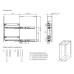 Карго-20 VARIANT MULTI лев. хром/графіт, напрямна BLUM L-450 мм (NEW) Rejs
