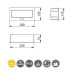 GTV Встраиваемая розетка SOFT прямоугольная Серая (2 розетки+2USB) Schuko (Китай)