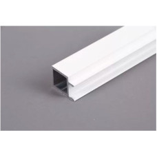 Профиль алюминиевый под LED-подсветку, белый  L=5,95м