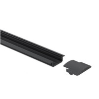 Профиль LED LUMINO врезной черный мат. L-3000 мм, Rejs (47298)