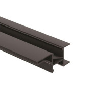Профиль LED LUMINO торцевой алюм., чёрный мат., L-3000 мм, Rejs