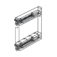 Starax Карго-15 антрацит 2 полки с доводчиком BLUM левая (108х470х470)
