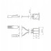 Регулируемый кнопочный переключатель W01, 12V, max.36W, fi14, белый
