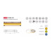 Світло - LED SHINE Стрічка COB теплий білий, 40W, IP20, 8mm, 5м, 12V