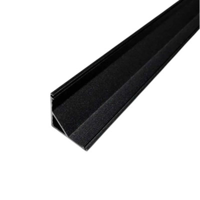 Профіль LED кутовий алюміній, чорний, L-2000 мм, 16х16 мм, BIOM