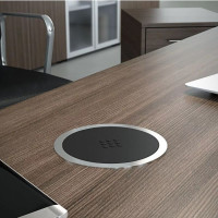 Встраиваемая беспроводная зарядка Versacharger (EU plug + micro USB) нерж.-полированный черный ASA