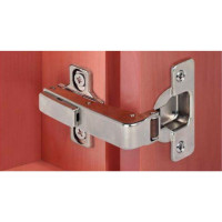 Hafele Петля DUOMATIC STANDARD 94° прямая короткая рука сталь ник-ная шаблон: 48/6 под шуруп