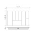 Пенал для посуды MAX 700 (590-650x422-490) - 2,0 mm графит,Rejs