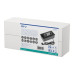 GTV Вбудована розетка SOFT прямокутна Чорна (2 розетки+1USB+1TypeC) Schuko