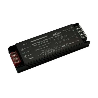 Трансформатор негерметичный (Professional), 12v 300W 25А ( 196x60x29)