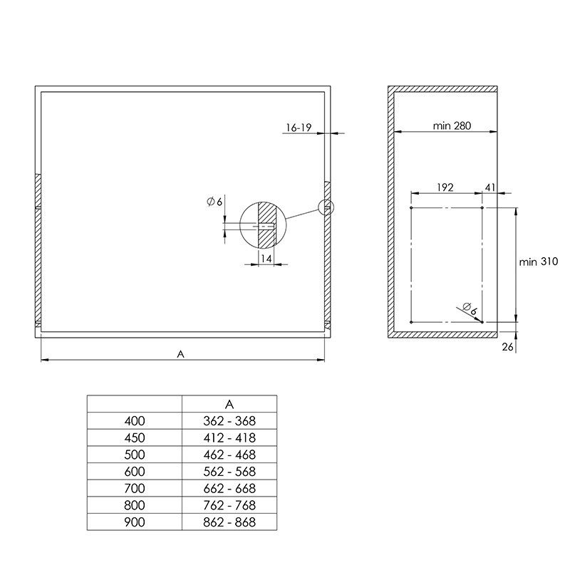 Сушка L=90 хром STANDARD 3 2023 (без рами) Rejs