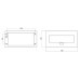 GTV Встраиваемая розетка прямоугольная Черная (2розетки+1USB+1TypeC) Schuko
