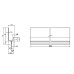 Ручка профільна Linken System Piano, 3м, золото матове