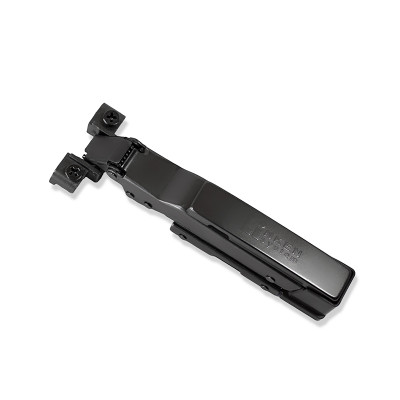 Завіса LinkenSystem A SOFT CLOSE PRO 3D-Black для алюмінієвого профілю зовнішня, лінійна лапка