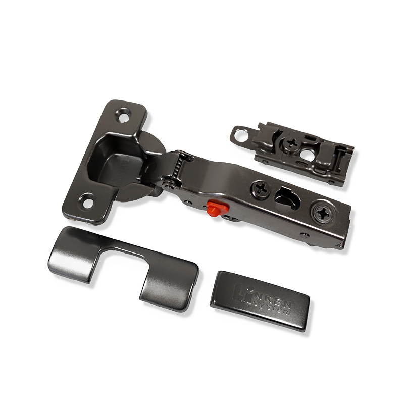 Завіса LinkenSystem A Soft close PRO - Black 3D (св. хід) зовнішня, лінійна лапка
