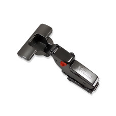Петля  LinkenSystem A Soft close  PRO - Black 3D (св. ход)  внутренняя, линейная лапка