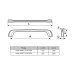 Gamet Ручка скоба UU05-0160-LPM40 белый