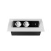 Встраиваемая розетка прямоугольная Белая (2розетки+1USB+1TypeC) Schuko (Китай) GTV