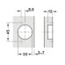 Петля Hafele Hafele METALLA SM 540 110° наружная с доводчиком 45/9.5