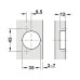 Завіса Hafele METALLA SM 540 110° 1/2 з доводчиком 45/9.5