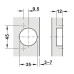 Петля Hafele METALLA SM 540 110° 1/2 с доводчиком, ЧЕРНАЯ, 45/9.5