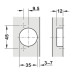 Петля Hafele METALLA SM 540 110° внутренняя с доводчиком, ЧЕРНАЯ, 45/9.5