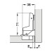 Петля Hafele METALLA SM 540 110° внутренняя с доводчиком, ЧЕРНАЯ, 45/9.5