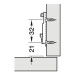 Лапка Hafele METALLA SM 540 прямая H=0мм