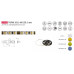 Світло - LED SHINE Стрічка 2835, 600 холодний білий, 12W, без оболонки PCB 5mm, 12V
