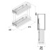Starax Карго-30 хром 2 полки с доводчиком BLUM левая (230x475x495)