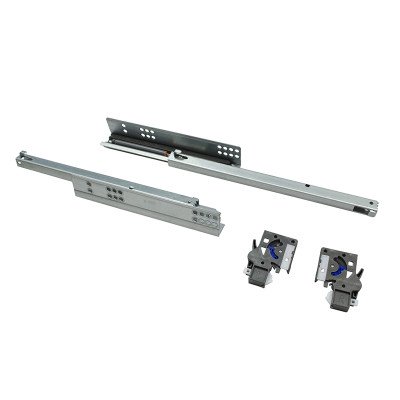 Направляющая скрытая LinkenSystem L=400 НЕПОЛНОГО выдвижения с доводчиком + крепления, ДСП 16