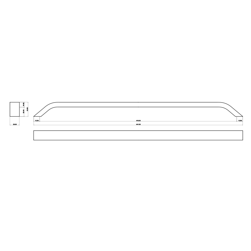 Ручка скоба Cebi 827 416 mp05 матовый хром