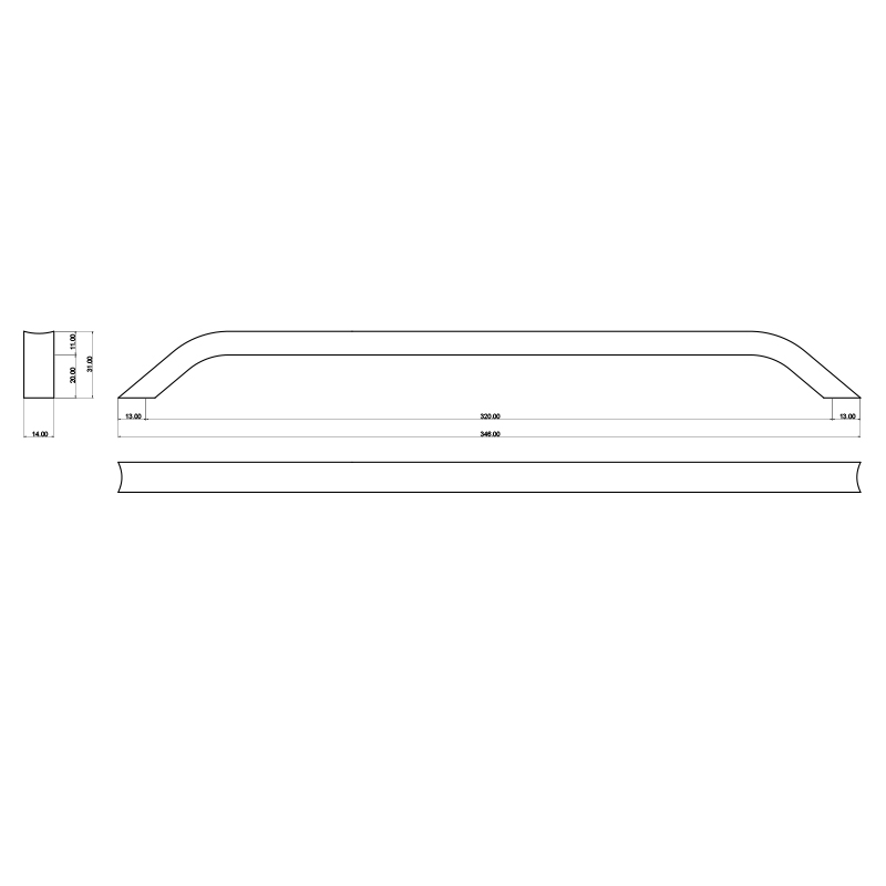 Ручка скоба Cebi 881 320 mp02 хром