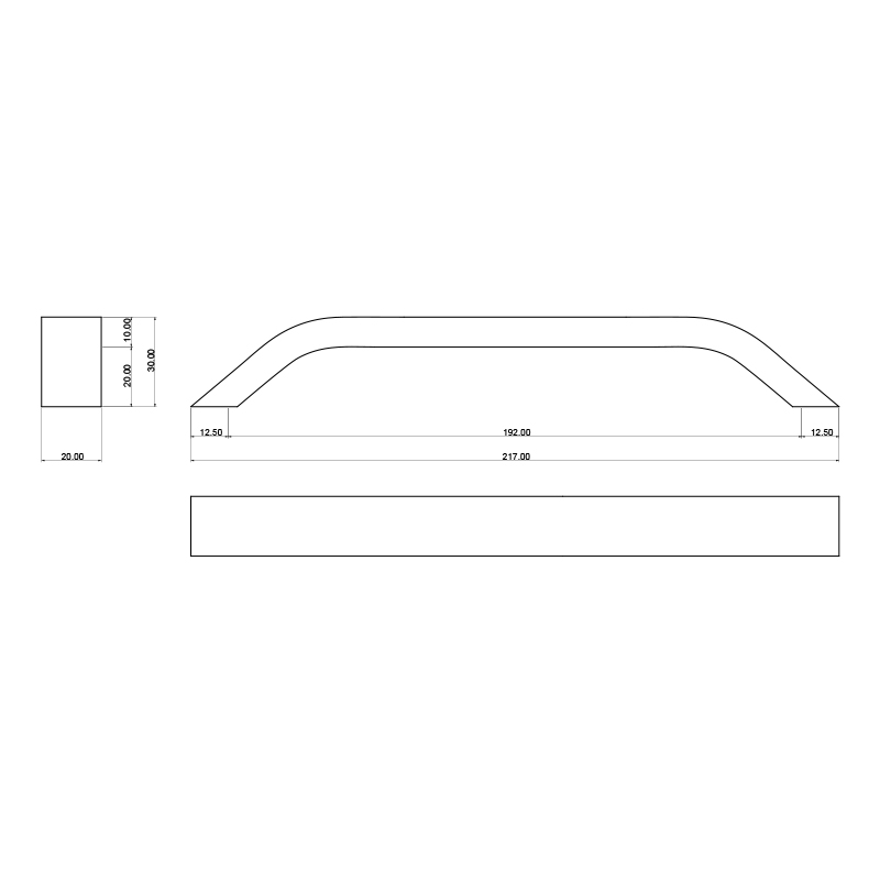 Ручка скоба Cebi 827 192 mp05 матовий хром