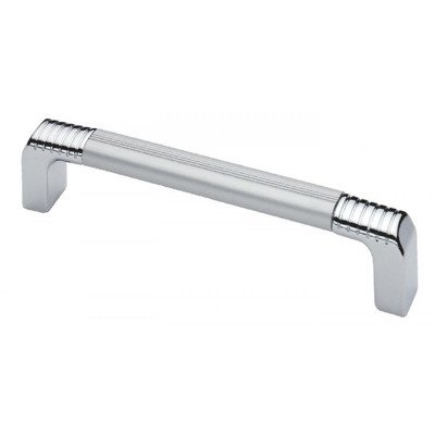 Ручка скоба Ozkardesler CIZGILI BOY-256 хром/матовый хром