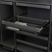 Starax Корзина-полка полн. выдвижения с доводчиком (650-680х470х160мм)