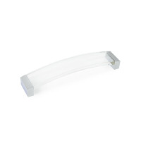 Ручка скоба GTV ACRYL-160 хром/прозрачный