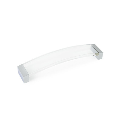 Ручка скоба GTV ACRYL-160 хром/прозрачный