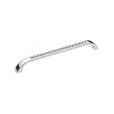 Ручка скоба Ozkardesler TASLI ROMA-160 хром/каміння